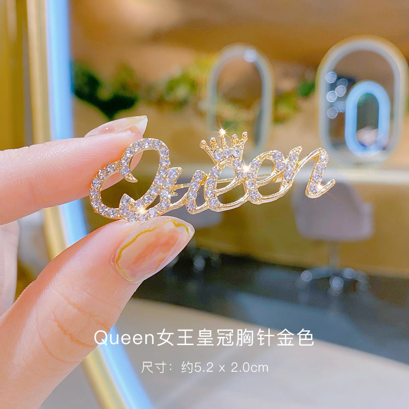 配饰胸针韩国新款时尚高档胸针女水钻丝巾扣防走光扣水晶胸花别针珍珠饰品
