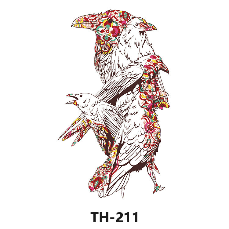 Free shipping Tattoo Factory Sticker Tattoo Tattoo Sticker Simulation Tattoo Sticker Paper Flower Color Water Transfer Stickers Sweatproof and Waterproof Direct Wholesale