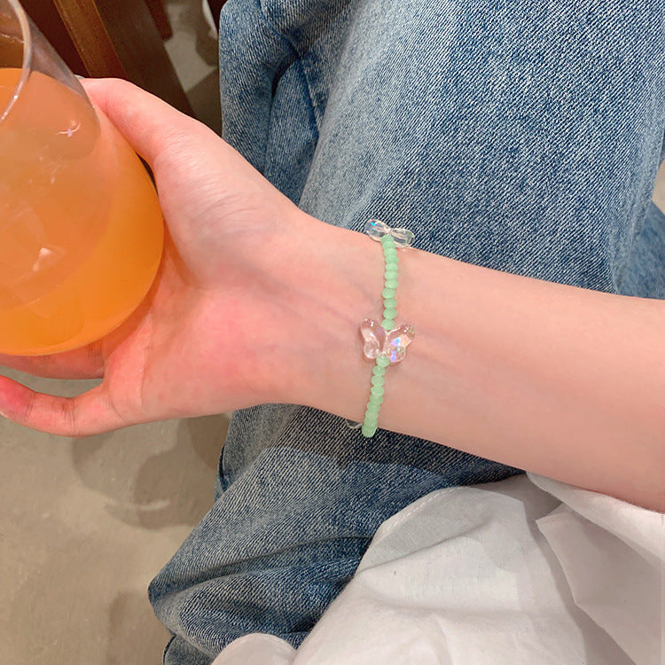 珠宝首饰多巴胺彩色陶瓷海星手链小众ins设计感手串闺蜜百搭diy手饰女批发