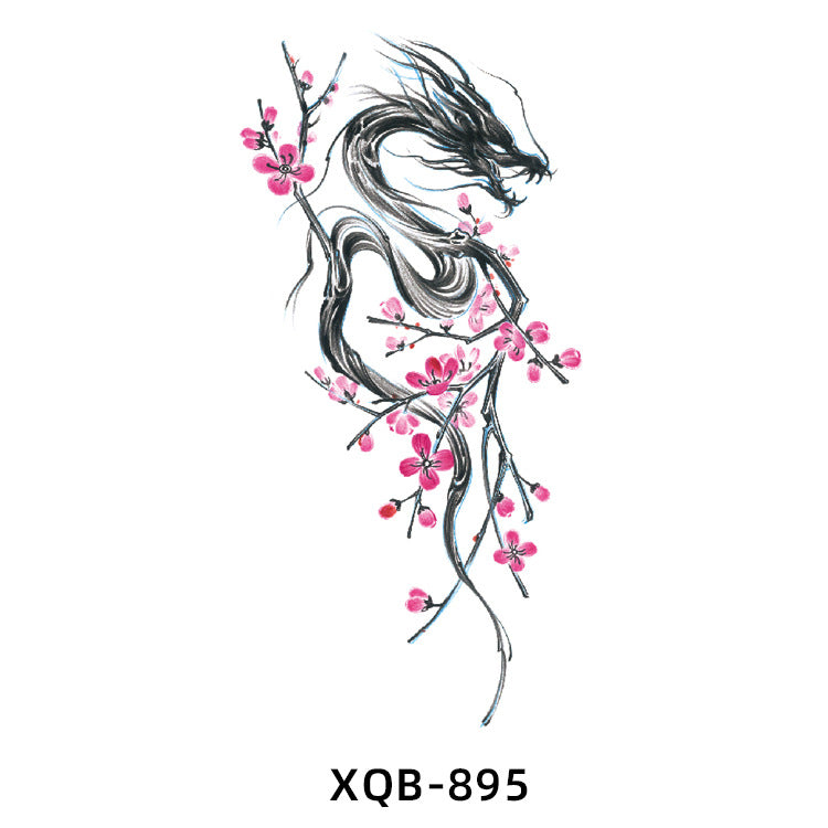 Free shipping Tattoo Small Full Arm Tattoo Sticker Waterproof Sweatproof Half Sleeve Men's and Women's European and American Color Black and White Flower Tattoo Water Transfer Stickers Wholesale