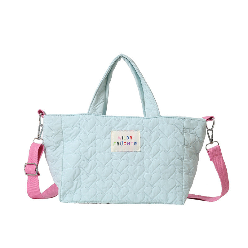 Dopamine Bag Free shipping Tattoo New dopamine color series handbag bag girls versatile large capacity shoulder bag messenger bag factory direct sales