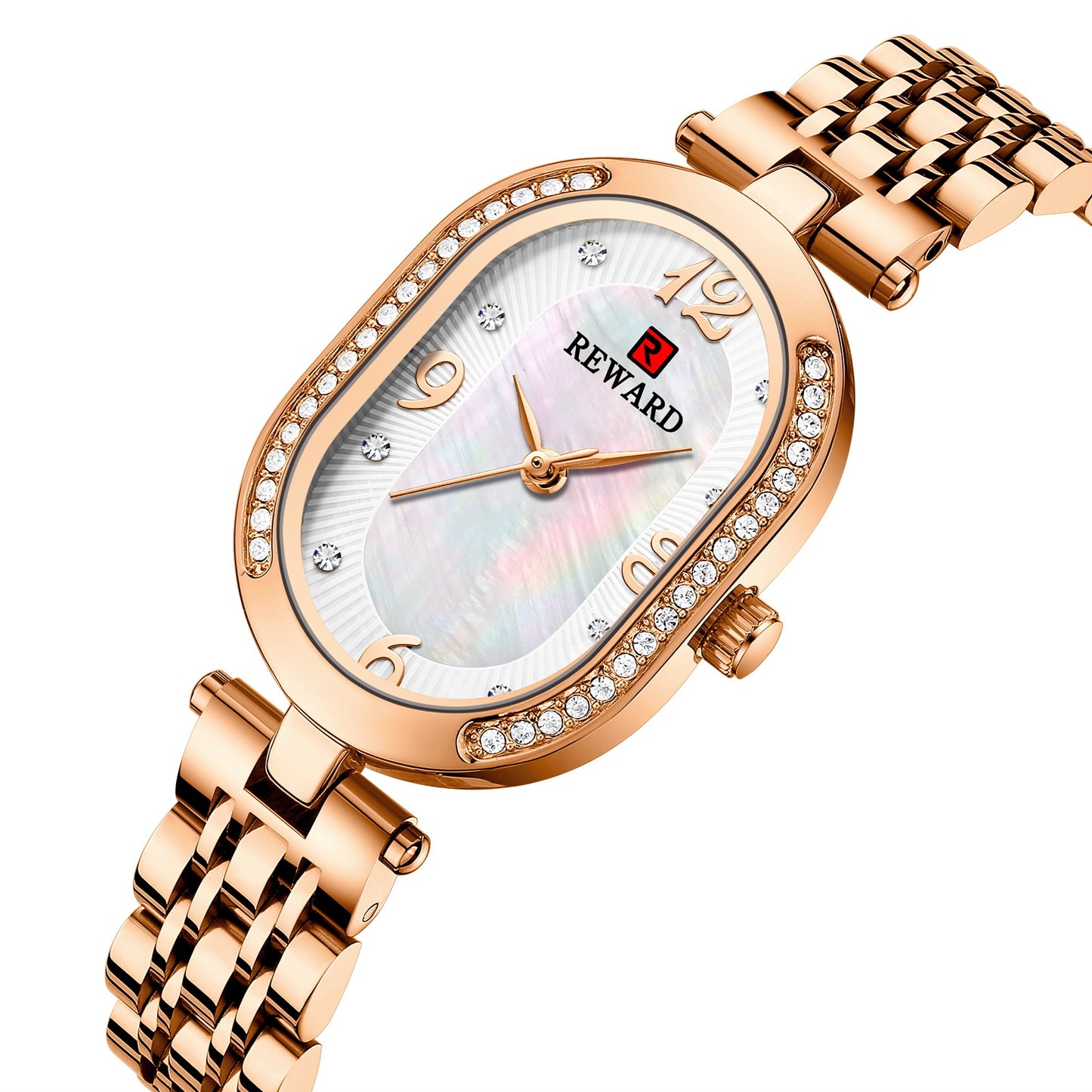 Fashion women's watchReward Elegant Lady Watch Diamond-Embedded Women's Quartz Watch Class II E-Commerce Network Red Women's Watch Direct Delivery