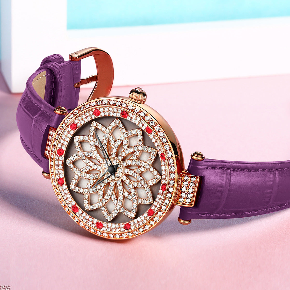 Fashion women's watchYabani Popular Good Luck Comes Women's Quartz Watch Fashion Diamond Waterproof Watch Cross-Border Hot Women's Watch Wholesale