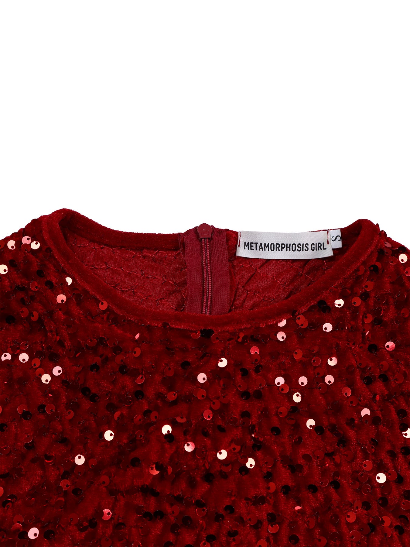 Fashion women's wear D469 Cross-Border New Arrival Women's round Neck Long Sleeve Pure Color Sequins High Waist Temperament Mid-Length Formal Dress European and American Style Dress
