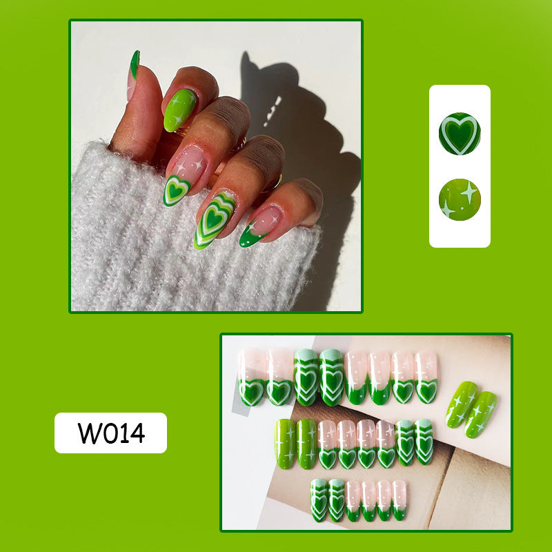 跨境穿戴甲外贸款指甲贴片诺顾美甲片假指甲美甲贴片成品甲 nails