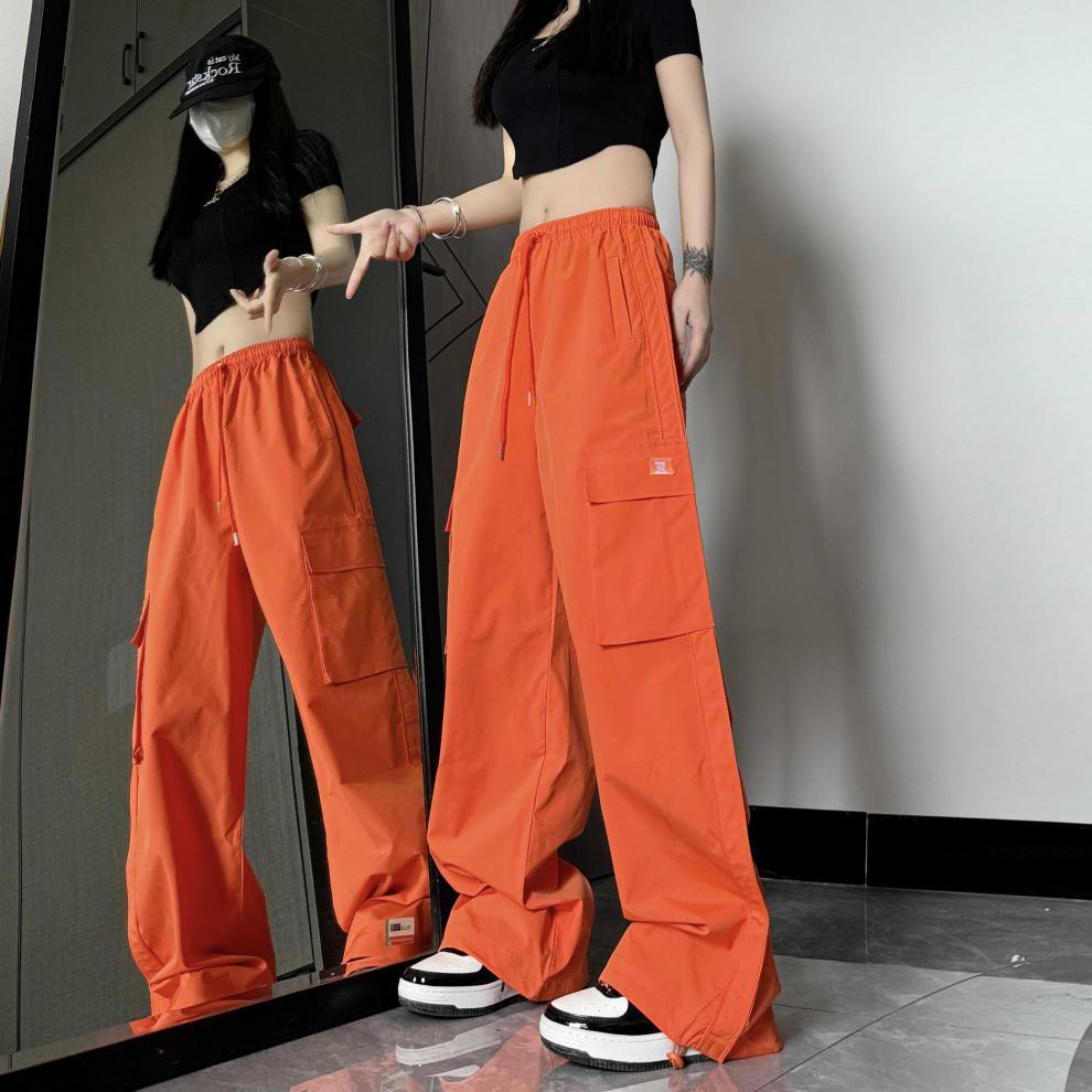 Dopamine pants Free shipping Tattoo 2024 Korean version of dopamine overalls women's spring and summer new loose wide-leg pants jazz dance pants casual pants