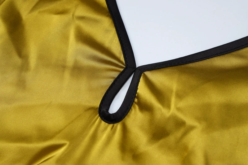 Fashion women's wear High-Grade Solid Color Satin Sling Dress Special-Interest Design French Style Temperament Hot Girl Seaside Vacation Slim Fit Long Dress