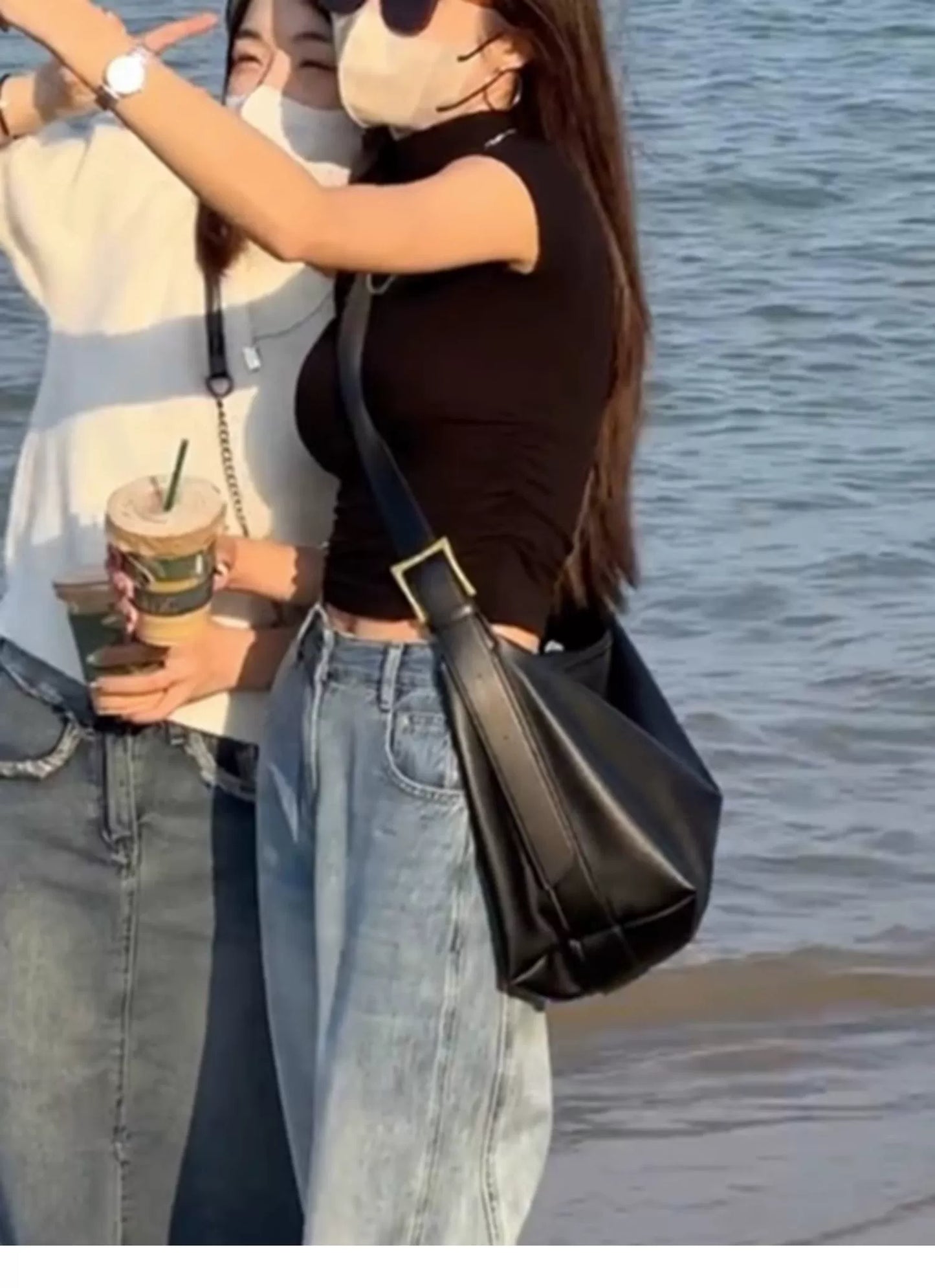 Free Fast shipping !! Street Fashion Cool girl Large Capacity Premium Niche Tote Bag  Versatile Dopamine Bag