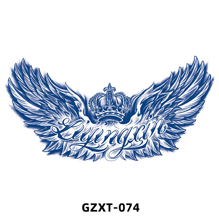 Free shipping Tattoo 2023 New Factory Wholesale Juice Chest Paste Tattoo Sticker Herbal Semi-Permanent Back Tattoo Wings Tattoo Sticker