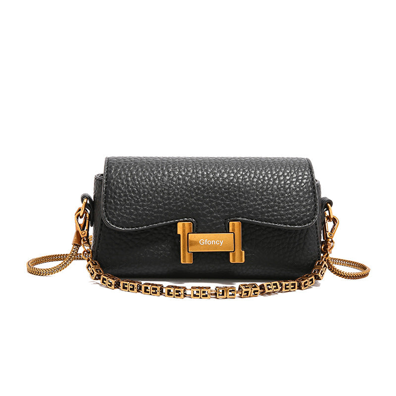 Dopamine Bag Free shipping Tattoo Popular popular small bag women's 2024 summer new fashionable solid color oblique span small square bag chain single shoulder portable women's bag