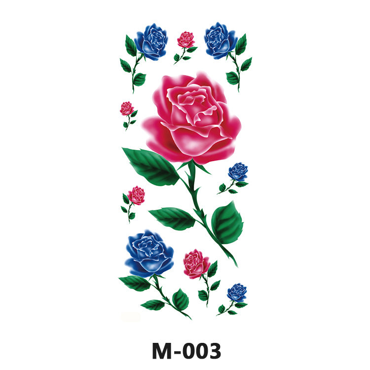 Free shipping Tattoo Factory Wholesale Tattoo Sticker Tattoo Men's and Women's Flower Butterfly Color Waterproof Tattoo Sticker Internet Celebrity Tattoo Sticker Paper