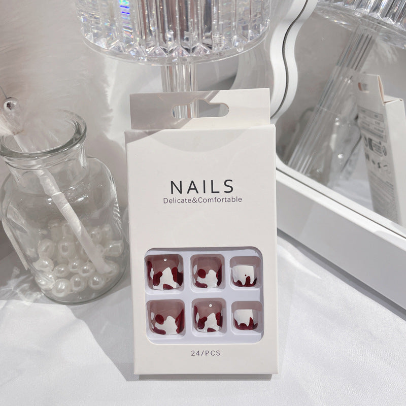 Fashion  nail New Fresh Nail Wear Nail Ins Cute Pattern Nail Patch Toe Nail Toe Nail Manicure J8