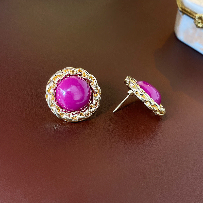 首饰耳环中古vintage复古银针耳环宫廷风小众耳钉耳坠高级感轻奢耳饰批发