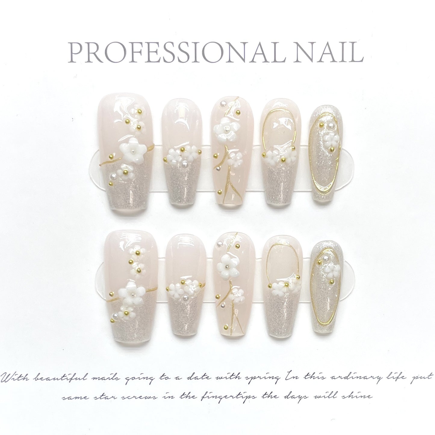 (Hand-Made Nail) [Original Real Shot] Butterfly Romantic Pink Purple Pure Desire Light Luxury Crystal Thin and Glittering Pure Handmade Wear Armor Can Be Repeated