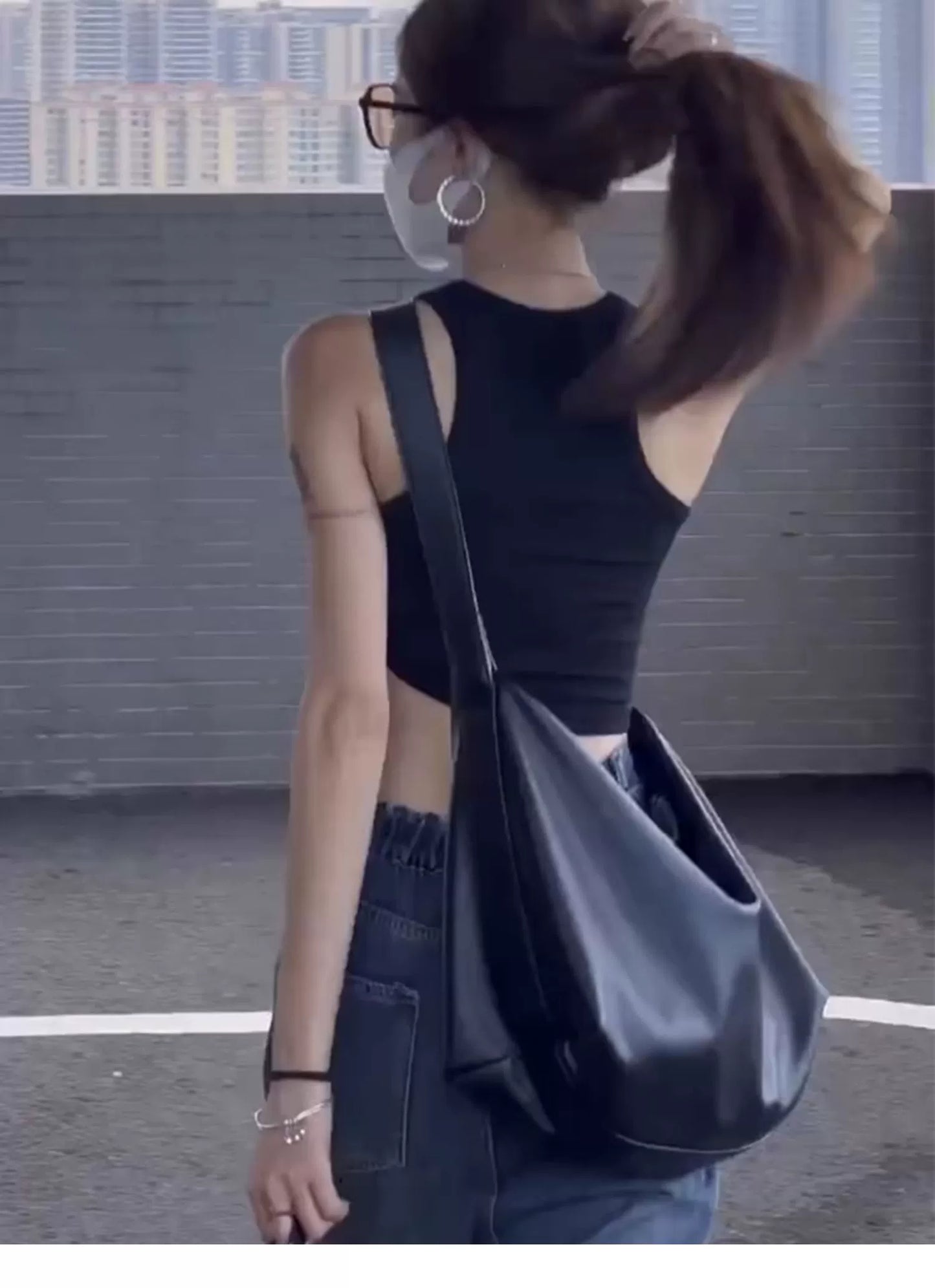 Free Fast shipping !! Street Fashion Cool girl Large Capacity Premium Niche Tote Bag  Versatile Dopamine Bag