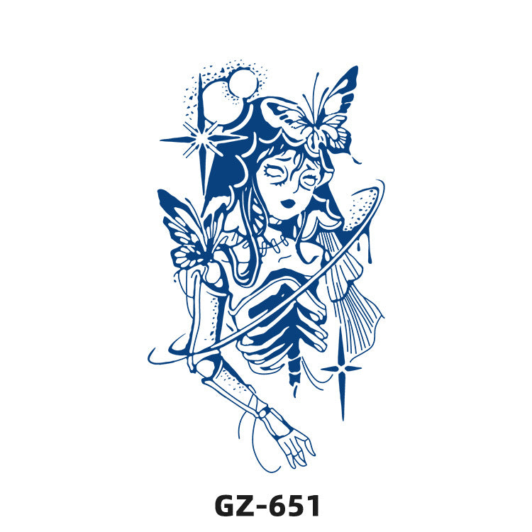 Free shipping Tattoo Herbal Juice Tattoo Sticker Semi-Permanent Fresh Plant Long-Lasting Simulation Stickers Tattoo Waterproof Non-Reflective Men and Women