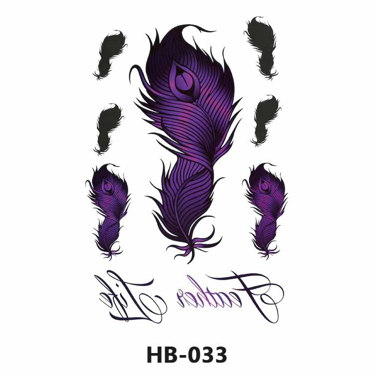 Free shipping Tattoo Cross-Border Factory in Stock Wholesale Artistic Tattoo Sticker Waterproof Fashion Flower Arm Stickers Half Sleeve Temporary Tattoo Sticker Men and Women