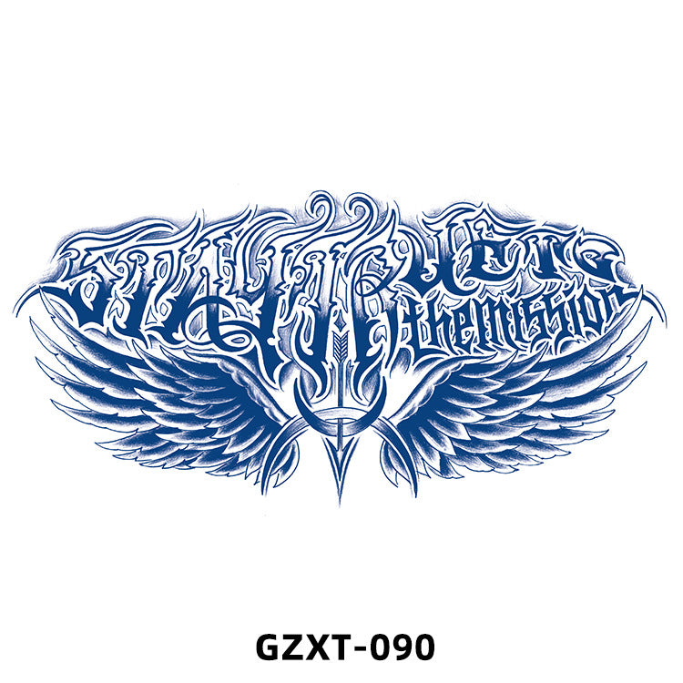 Free shipping Tattoo 2023 New Factory Wholesale Juice Chest Paste Tattoo Sticker Herbal Semi-Permanent Back Tattoo Wings Tattoo Sticker