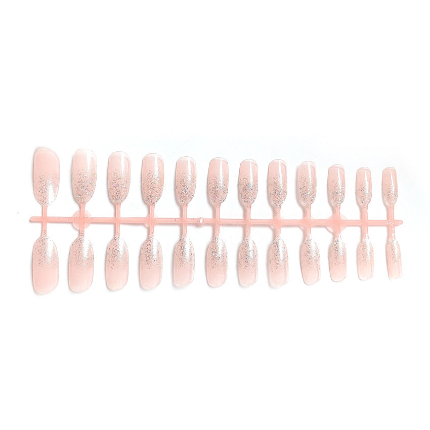 Fashion  nail Wearing Nail Nail Stickers Nail Patch Fake Nails Removable Glitter Shiny Nail Nail Sticker X20