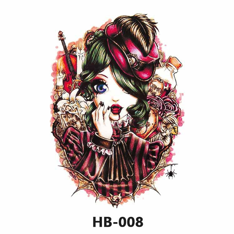 Free shipping Tattoo Cross-Border Factory in Stock Wholesale Artistic Tattoo Sticker Waterproof Fashion Flower Arm Stickers Half Sleeve Temporary Tattoo Sticker Men and Women