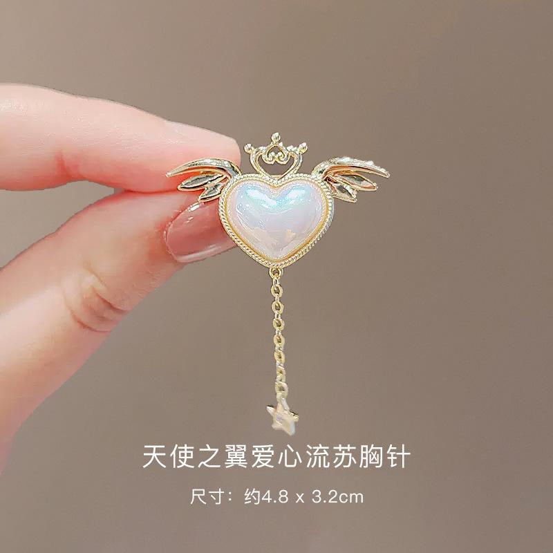 配饰胸针韩国新款时尚高档胸针女水钻丝巾扣防走光扣水晶胸花别针珍珠饰品