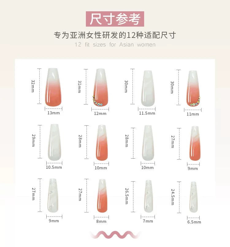 (Hand-made nail) The dark fairy in Europe and America is dying, the magic mirror powder is white, and the finished nail product, Millennium Spice Girl fake nails patch, is worn for a long time.