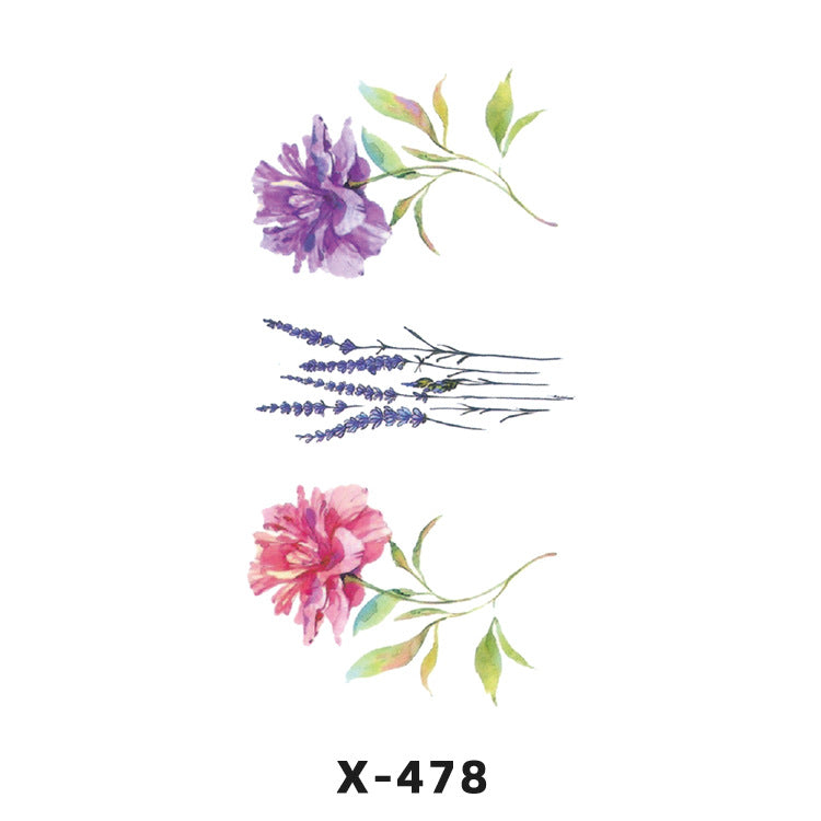 Free shipping Tattoo Tattoo Sticker Paper Waterproof Love Heart Man and Woman Cartoon Personality Couple Long Lasting Flower English Letters Fresh Tattoo Sticker