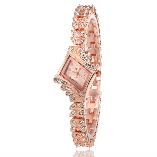 Women's fashion watch 菱形手链女士钻表 厂家直销 一件代发