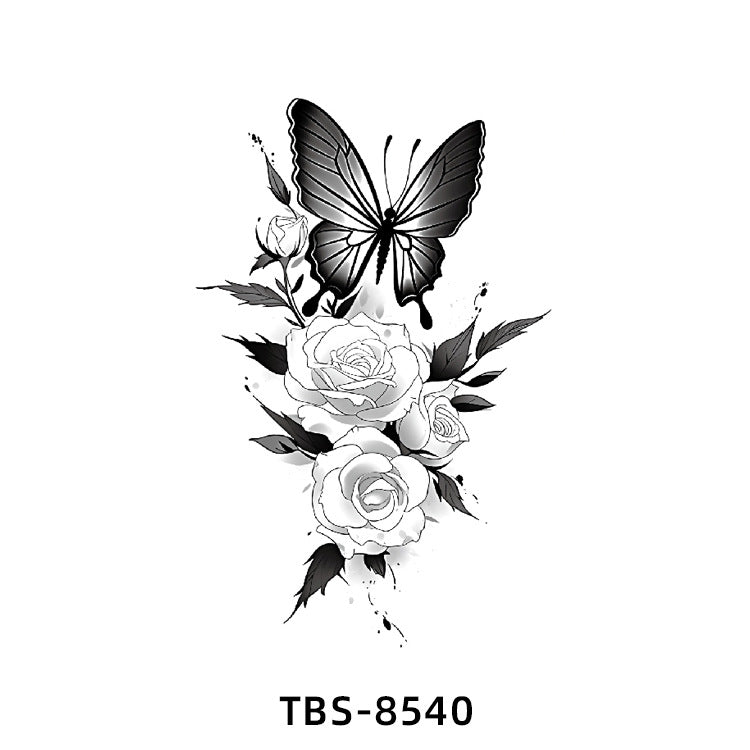 Free shipping Tattoo Small Full Arm Waterproof Tattoo Sticker Half Sleeve Arm Lion Animal Long-Lasting Cross-Border European and American Tattoo Sticker Paper Tattoo