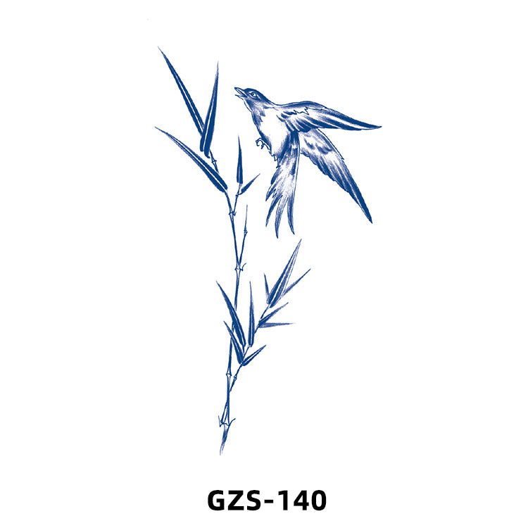 Free shipping Tattoo New Herbal Juice Tattoo Sticker Cute Flowers Fresh Flower Semi-Permanent Ins Tattoo Stickers Factory Wholesale