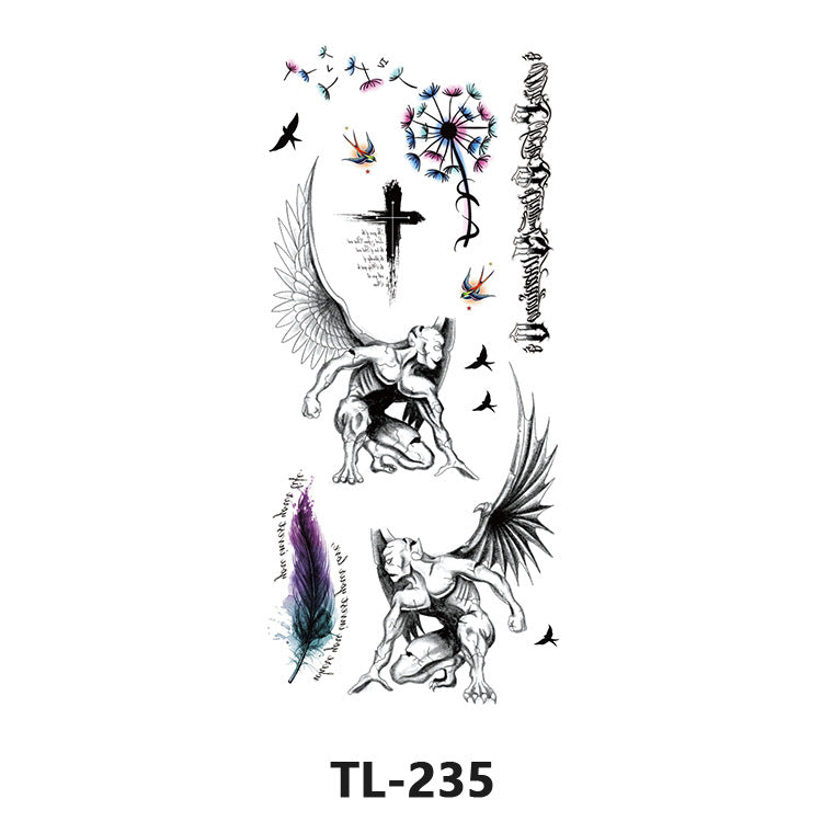 Free shipping Tattoo Factory Wholesale Fresh Tattoo Sticker Men's and Women's Flower Tattoo Stickers in Stock Direct Selling to Map Colorful Flowers