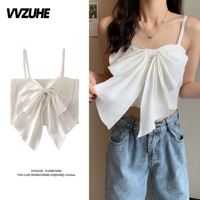 Dopamine tops Free shipping Tattoo Pink Dopamine Wear Seaside Small Suspender Female Sexy Neck Wear Vest Sweet Spicy Thai Top Spice Girl Summer
