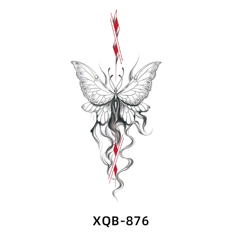 Free shipping Tattoo Small Full Arm Animal Tattoo Tattoo Sticker Half Sleeve Simulation Waterproof Black and White, Colored Flower Men and Women Tattoo Sticker Paper Wholesale