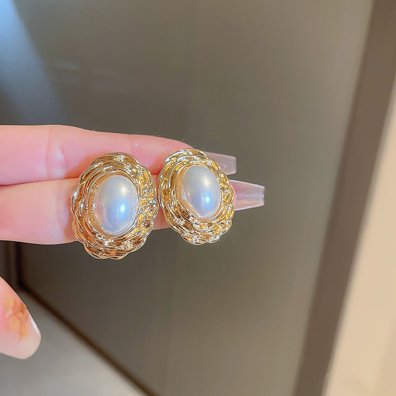 首饰耳环中古vintage饰品 个性设计爆款925银针耳环气质高级感耳饰女批发