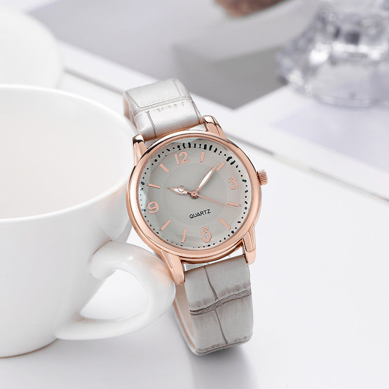 Fashion women's watchCross-Border Fashion Simple Popular Crocodile Belt Quartz Watch