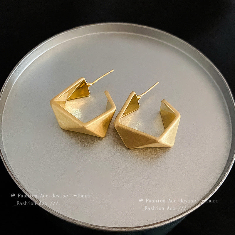 金属风设计感圆圈爱心豆豆耳扣轻奢气质时尚耳环个性百搭耳饰批发