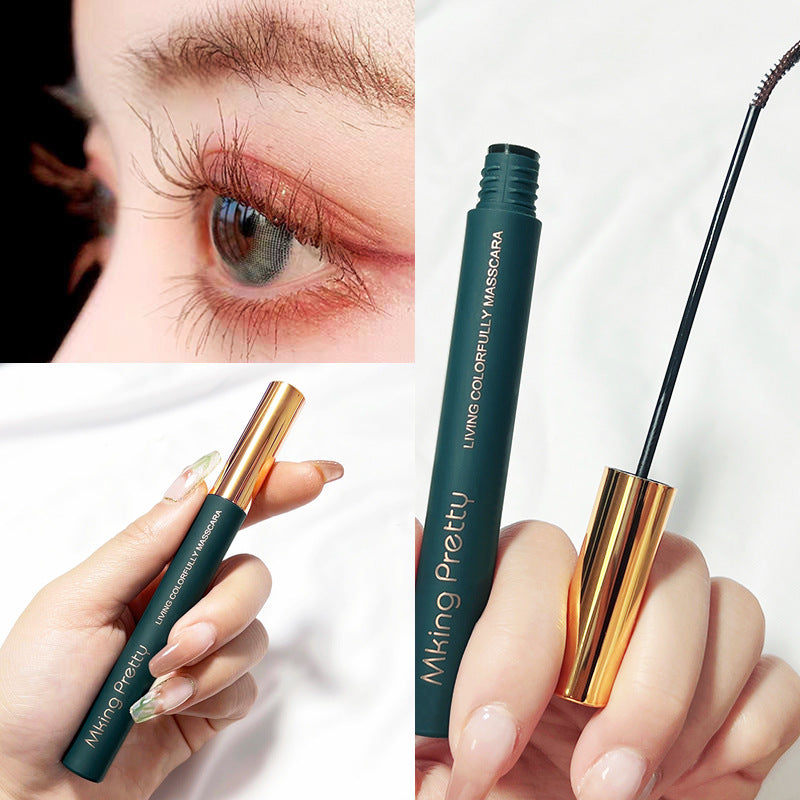 Color Mascara for Women Slim Long curling super long styling no smudging lasting waterproof and sweat resistant fine brush head