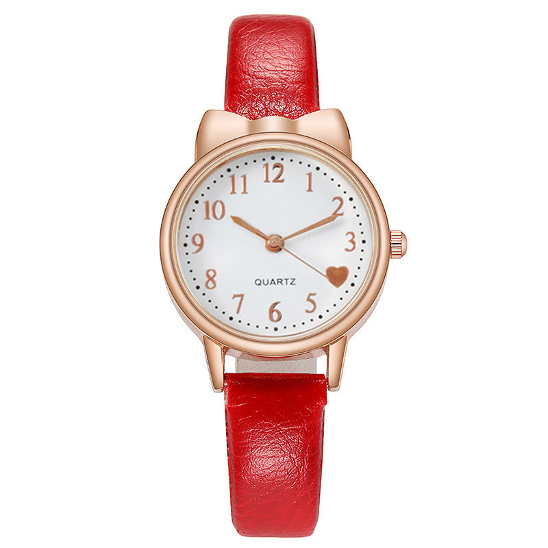 Fashion women's watchNew Ins Women's Watch Lovely Female Student Quartz Watch Xingyue Bracelet Watch Combination Suit Generation