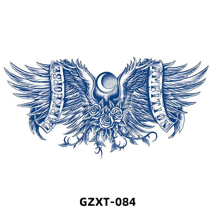 Free shipping Tattoo 2023 New Factory Wholesale Juice Chest Paste Tattoo Sticker Herbal Semi-Permanent Back Tattoo Wings Tattoo Sticker