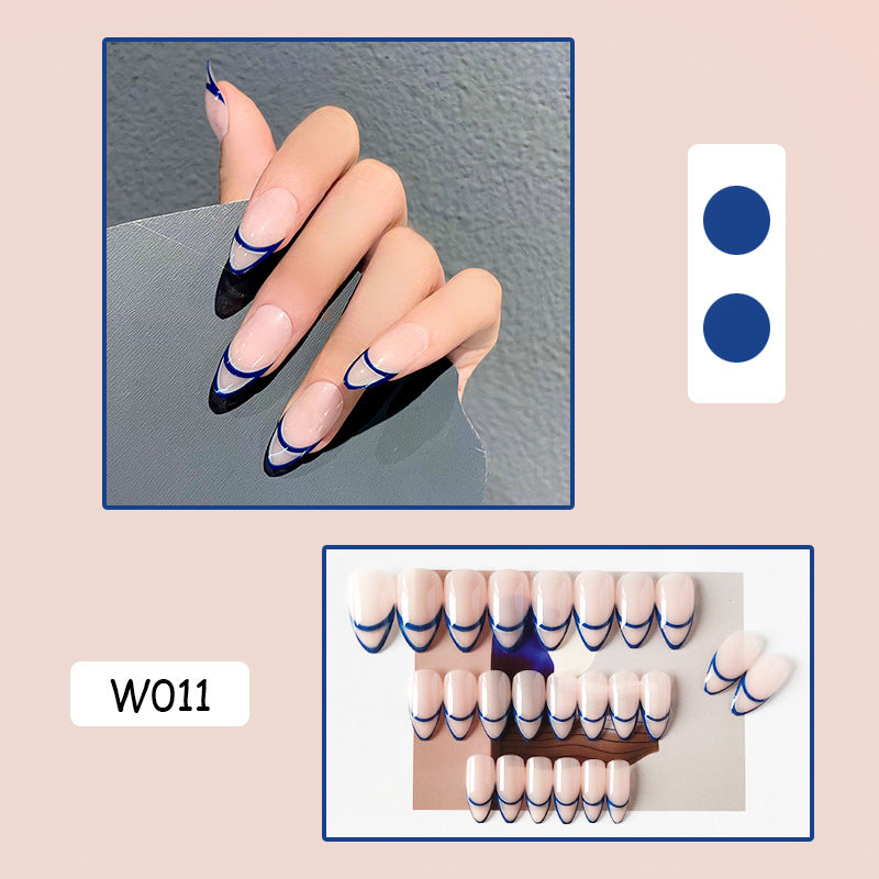 跨境穿戴甲外贸款指甲贴片诺顾美甲片假指甲美甲贴片成品甲 nails