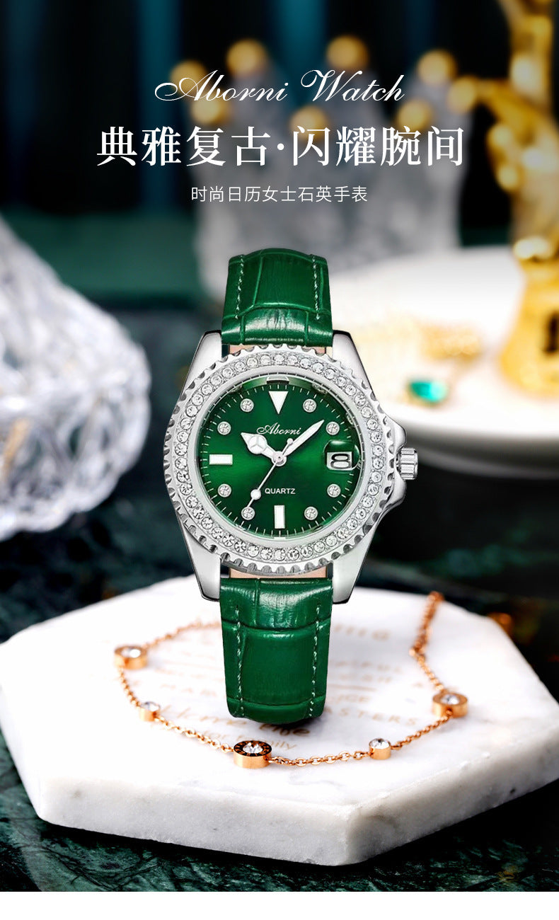 Fashion women's watchForeign Trade New Quartz Watch Women's Exquisite Watch Girls Niche Belt Fashion Waterproof Luminous Women's Watch