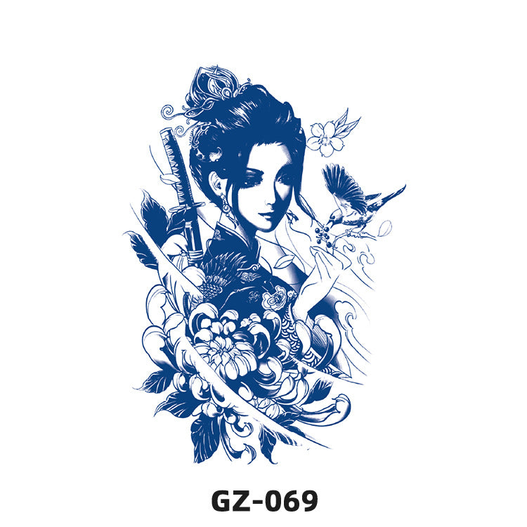 Free shipping Tattoo Juice Herb Tattoo Sticker Semi-Permanent Non-Reflective Simulation Pattern Waterproof and Durable Men and Women Tattoo Tattoo Sticker Paper