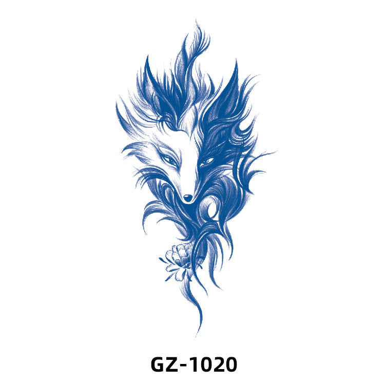 Free shipping Tattoo 2024 New Herbal Animal Tattoo Tattoo Sticker Semi-Permanent Pattern Half Sleeve Tattoo Waterproof Sweatproof Tattoo Sticker Paper