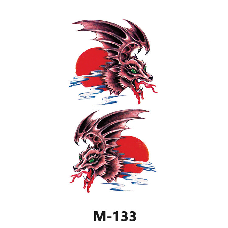 Free shipping Tattoo Sticker Tattoo Tattoo Sticker Simulation English Tattoo Sticker Paper Flower Colorized Butterfly Water Transfer Sticker Sweatproof and Waterproof Wholesale