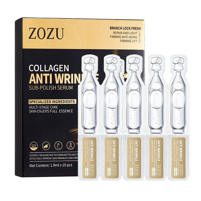ZOZU胶原蛋白抗皱次抛精华 修复补水细腻提亮肤色精华液
