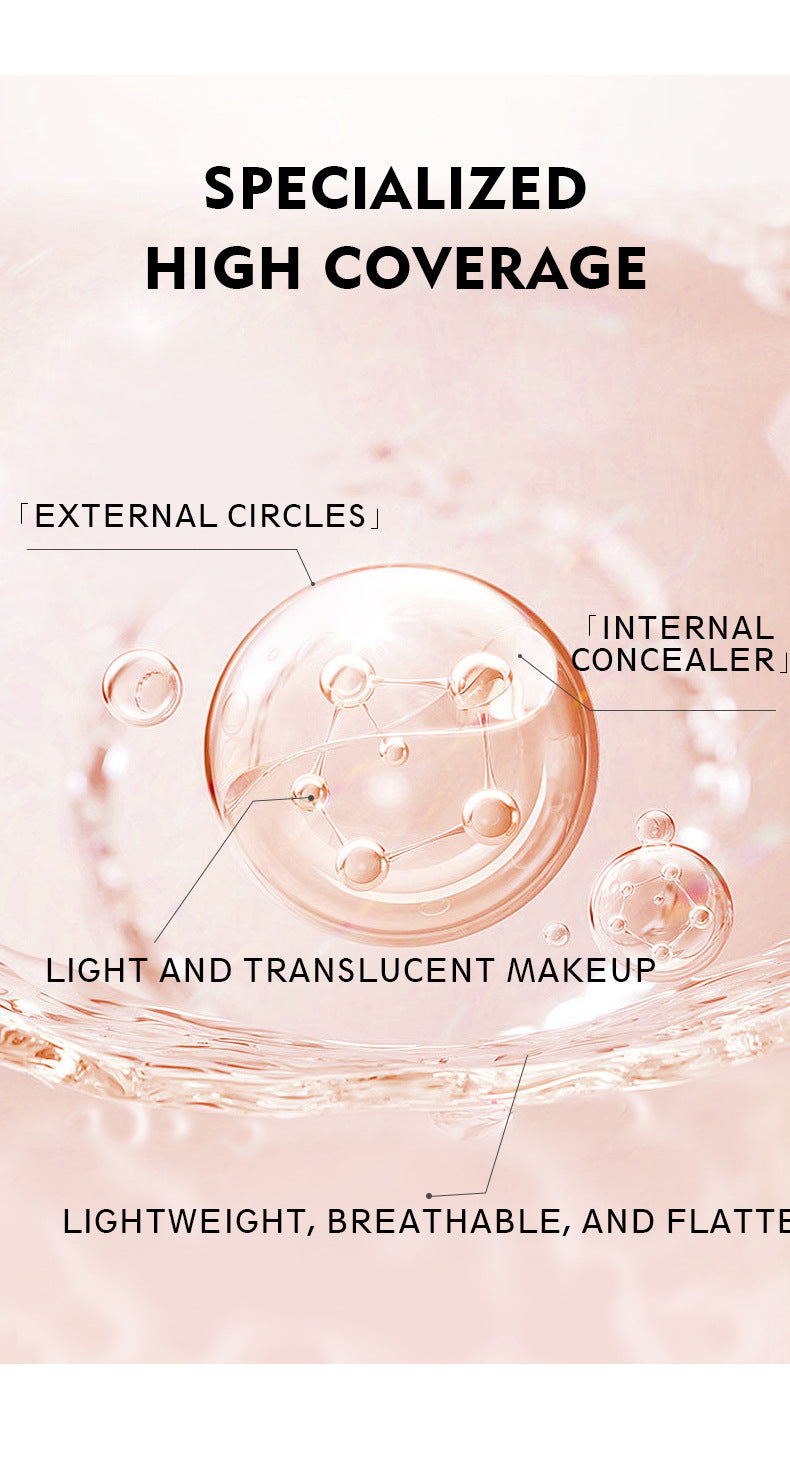 Strong Concealer for Acne Marks and Dark Circles Permanent Non-Sticking Powder Concealer Tray 15 color Concealer Foundation