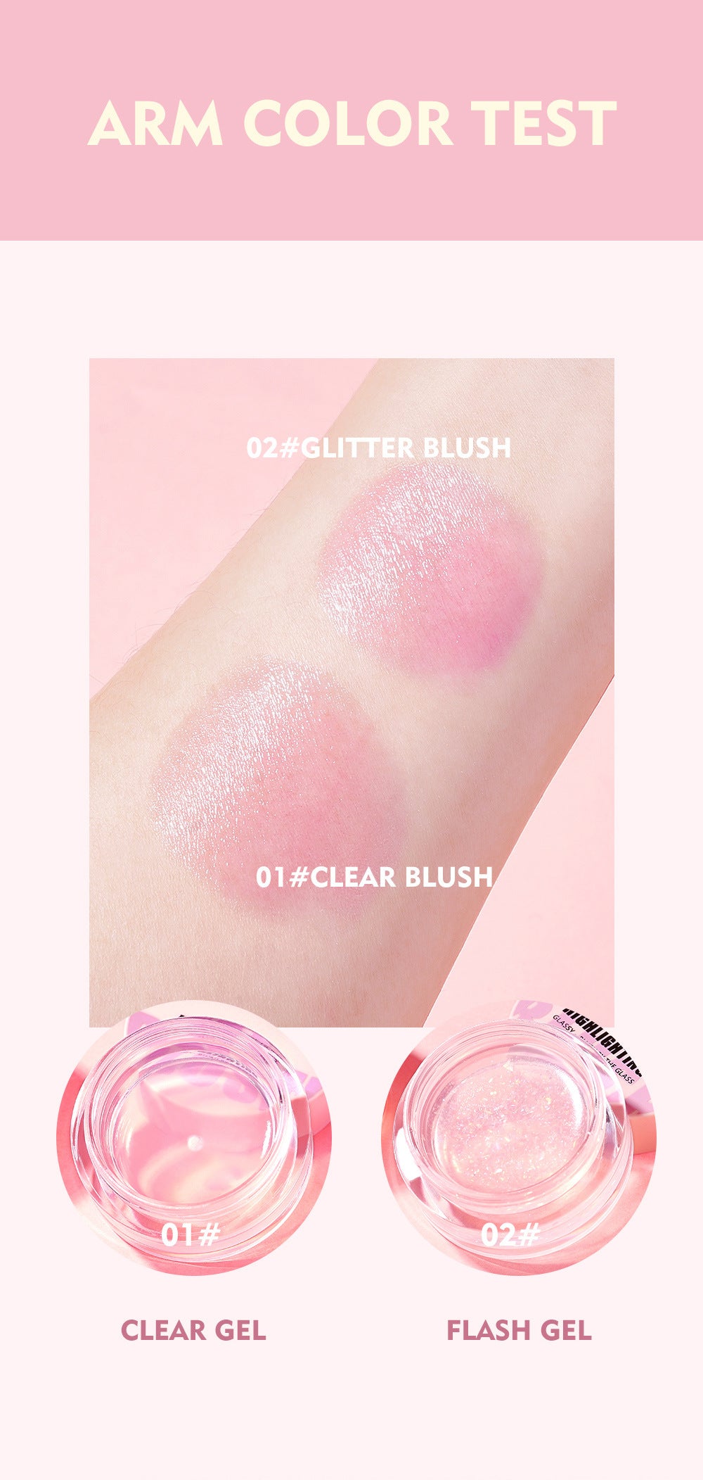 Warm Change Blush Clear Color Changing Gel Highlighter Blush Cream Natural Nude Blush
