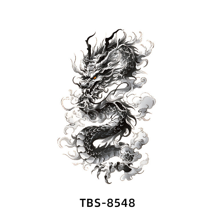 Free shipping Tattoo Small Full Arm Waterproof Tattoo Sticker Half Sleeve Arm Lion Animal Long-Lasting Cross-Border European and American Tattoo Sticker Paper Tattoo