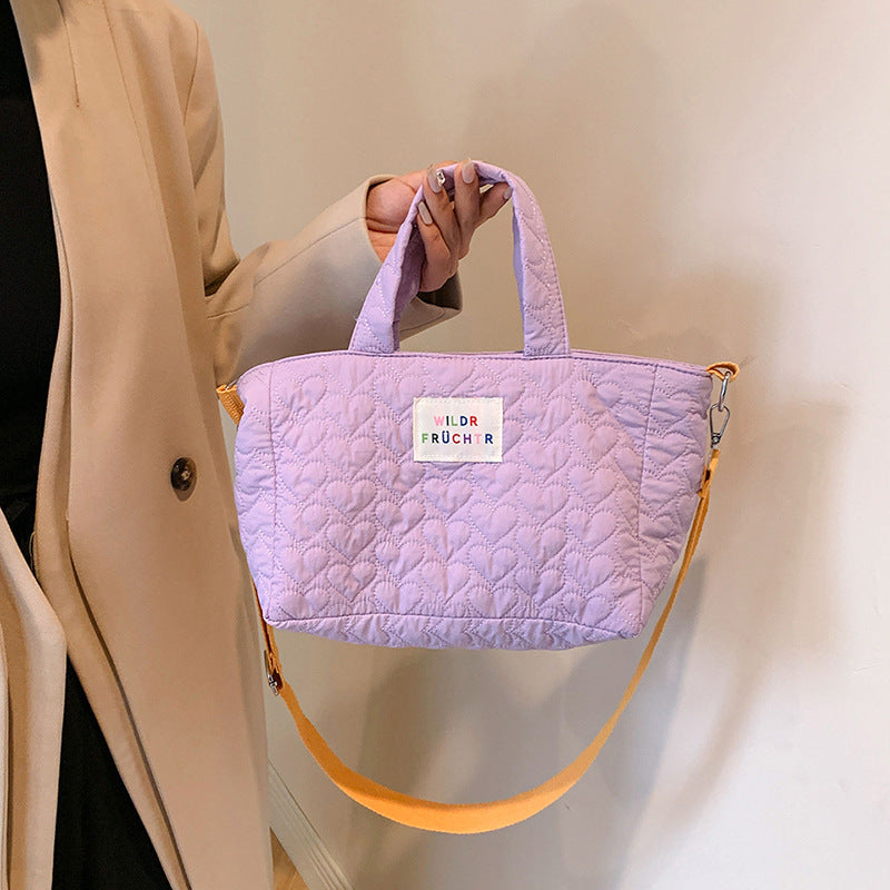 Dopamine Bag Free shipping Tattoo New dopamine color series handbag bag girls versatile large capacity shoulder bag messenger bag factory direct sales