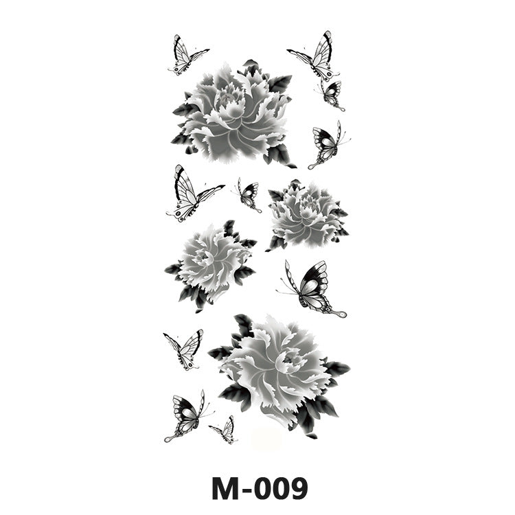 Free shipping Tattoo Factory Wholesale Tattoo Sticker Tattoo Men's and Women's Flower Butterfly Color Waterproof Tattoo Sticker Internet Celebrity Tattoo Sticker Paper